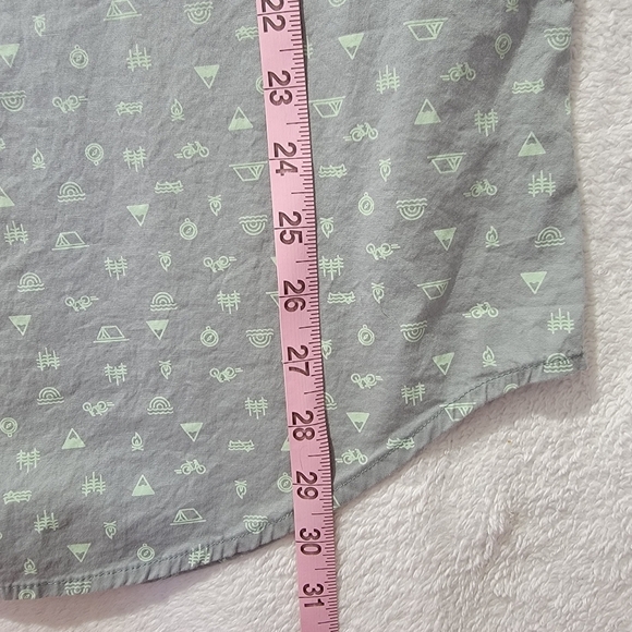 Columbia Mens Short Sleeve Button Down Shirt Camping Biking Outdoor Gray XL - Picture 10 of 11